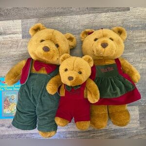 Adorable Family Bear Trio - plush animals#Goldilocks
